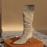 Botas Altas Punta Fina Tacón