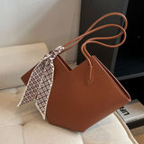 Bolso Tote Gran Capacidad con Pañuelo