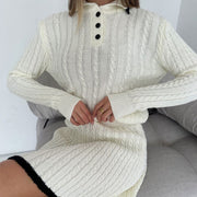 Conjunto Botones Falda de Punto
