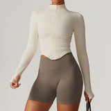 Stand collar zip jacket