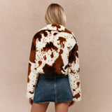 Cárdigan Fleece Estampado