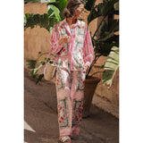 Conjunto Estampado Bolsillos Manga Larga