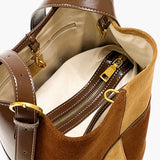 Bolso Cubo Ante Cuadros — Set 2 Piezas