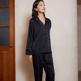 Pijama Seda Bordado Estilo Chino
