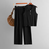 Conjunto Camisola Cremallera Talle Alto