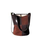 Bolso Cubo Ante Cuadros — Set 2 Piezas