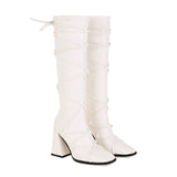 Botas Altas Elásticas Tacón