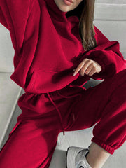 Conjunto Sudadera con Capucha Otoño