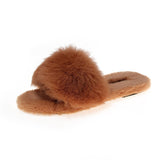 Cozy fluffy slippers