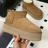 Botas de Nieve Suela Alta Forro Cálido
