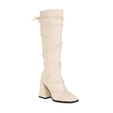 Botas Altas Elásticas Tacón