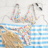 Floral print bikini