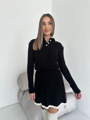 Conjunto Botones Falda de Punto
