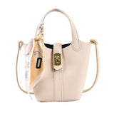 Bolso Cubo con Pañuelo Seda