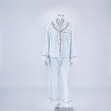 Pijama Algodón Cuadros Azul
