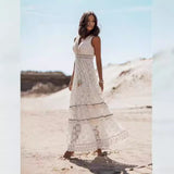 Jumpsuit Maxi Boho con Encaje