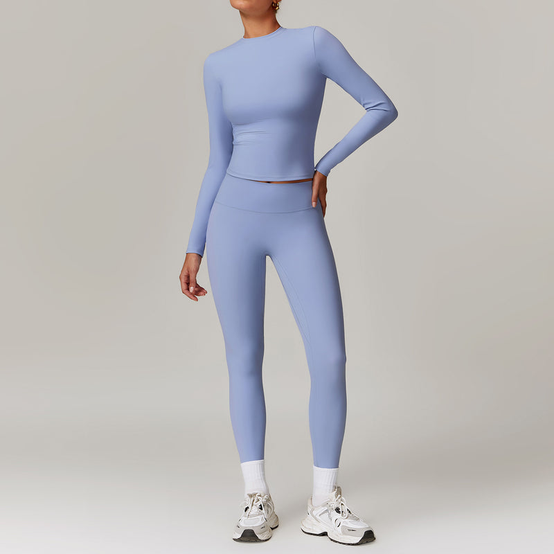 Conjunto Yoga Terciopelo Pierna Ancha