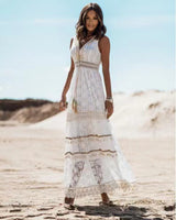 Jumpsuit Maxi Boho con Encaje