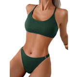Resort solid bikini