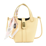 Bolso Cubo con Pañuelo Seda