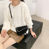 Bolso Saddle Cristales con Cadena