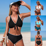 Bikini Escote V Color Sólido