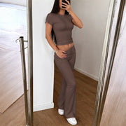 Conjunto Manga Corta Pantalón Ancho