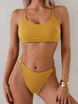 Resort solid bikini