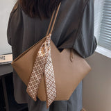 Bolso Tote Gran Capacidad con Pañuelo