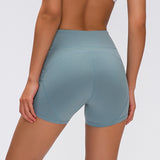 Shorts Deportivos Cintura Alta Algodón