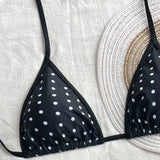 Bikini Lunares con Lazo al Cuello