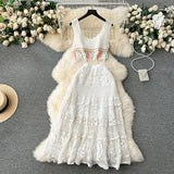 Conjunto Boho Crochet y Falda Punto