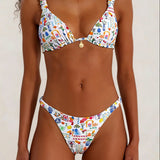 Floral print bikini