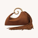 Bolso Ante con Flecos Vintage