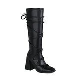 Botas Altas Elásticas Tacón