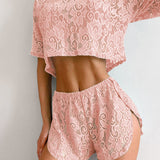 Pijama Encaje Transparente Suave