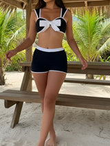 Bow contrast bikini