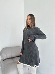 Conjunto Botones Falda de Punto