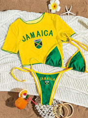 Bikini Tres Piezas Estampado