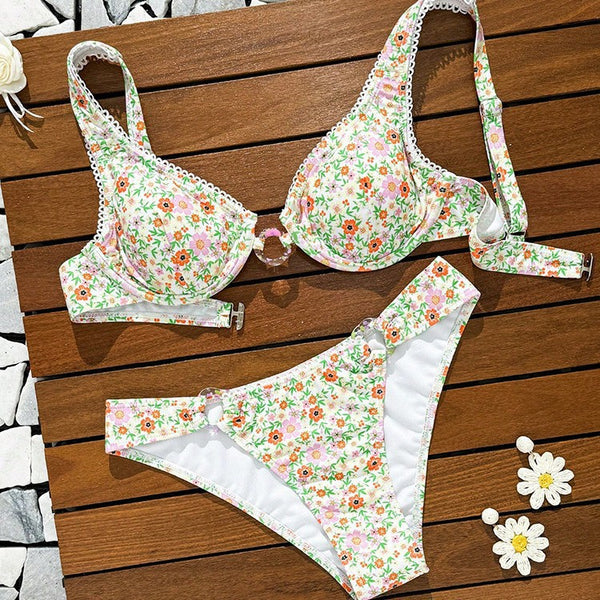Bikini Floral Amarillo