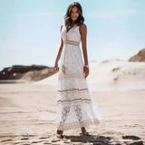 Jumpsuit Maxi Boho con Encaje
