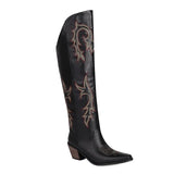 Botas Cowboy Altas Tacón Ancho