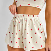Pijama Camisola Acanalado Corazones
