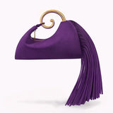 Bolso Ante con Flecos Vintage