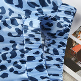 Conjunto cárdigan seda estampado