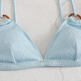 Bikini Push Up Deportivo Azul Cielo