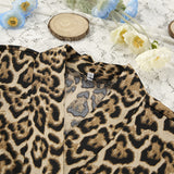 Conjunto leopardo sleepwear crop verano