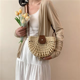 Bolso de Paja Tejido Playa