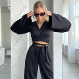 Conjunto sleepwear premium manga larga pantalón