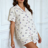 Pijama Floral Crepé